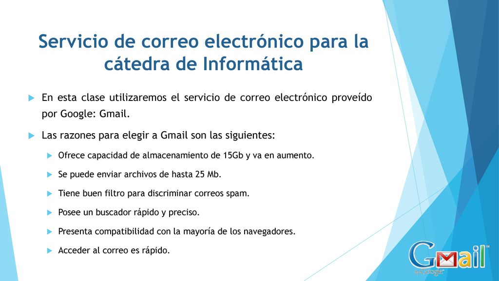 Servicio de correo electrónico para la cátedra de Informática