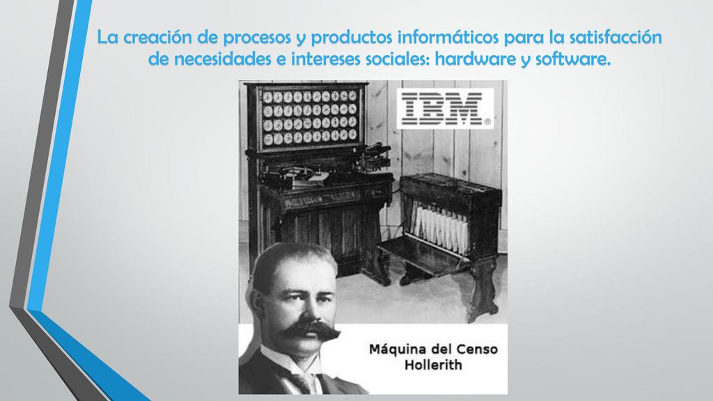 La creación de procesos y productos informáticos para la satisfacción de necesidades e intereses sociales: hardware y software.