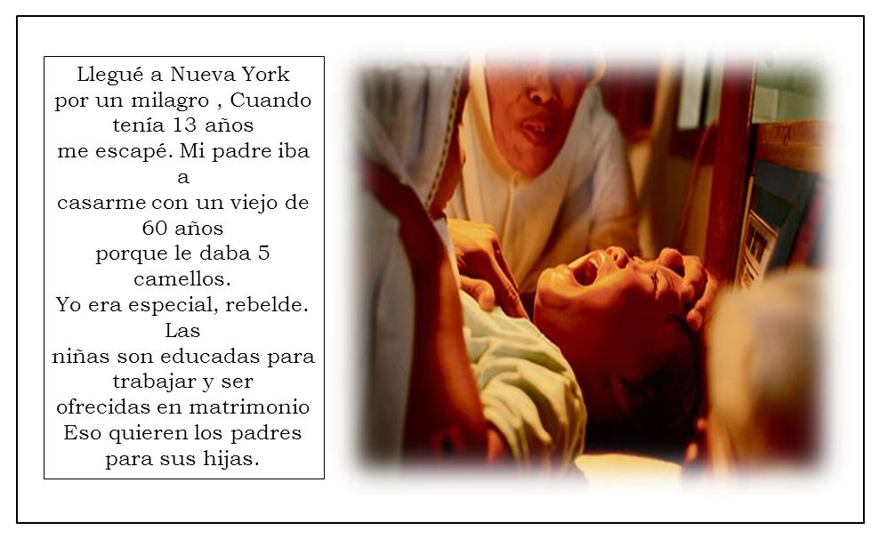 por un milagro , Cuando tenía 13 años me escapé. Mi padre iba a