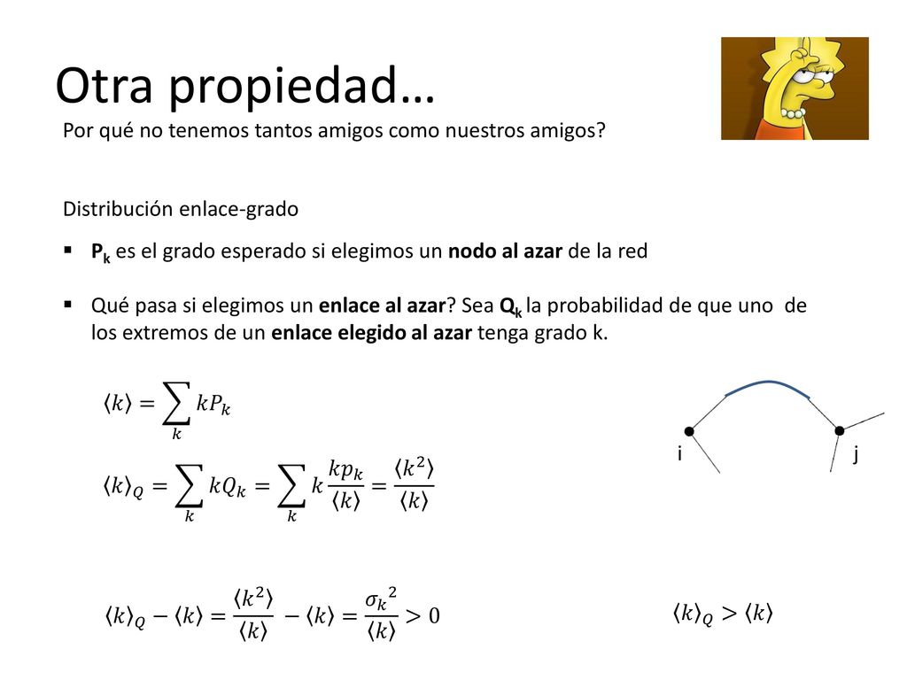 Otra propiedad… Por qué no tenemos tantos amigos como nuestros amigos
