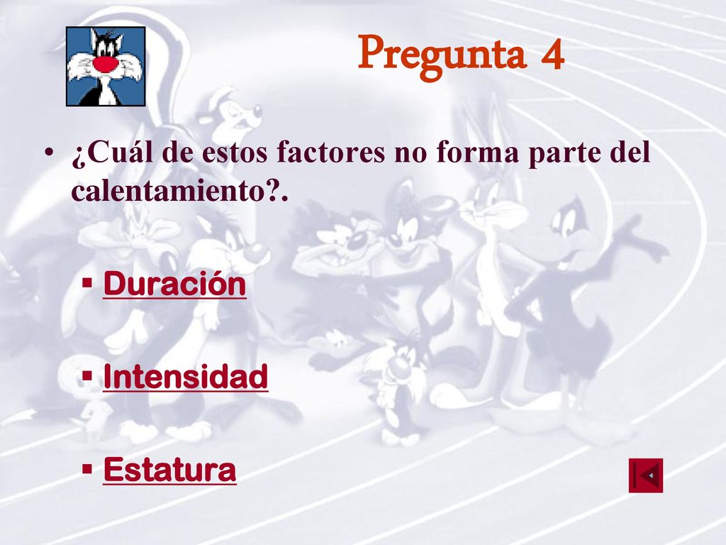 Pregunta 4 ¿Cuál de estos factores no forma parte del calentamiento .