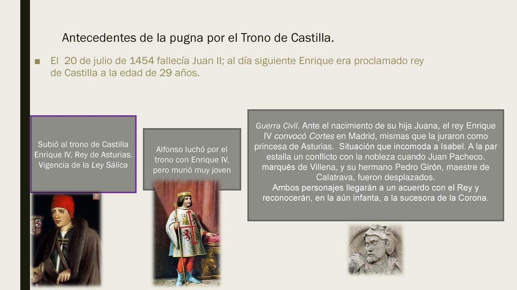 Antecedentes de la pugna por el Trono de Castilla.