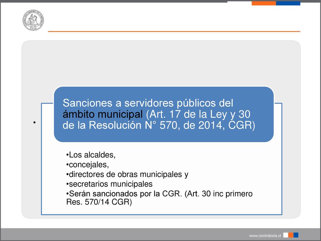 Los alcaldes, concejales, directores de obras municipales y. secretarios municipales.