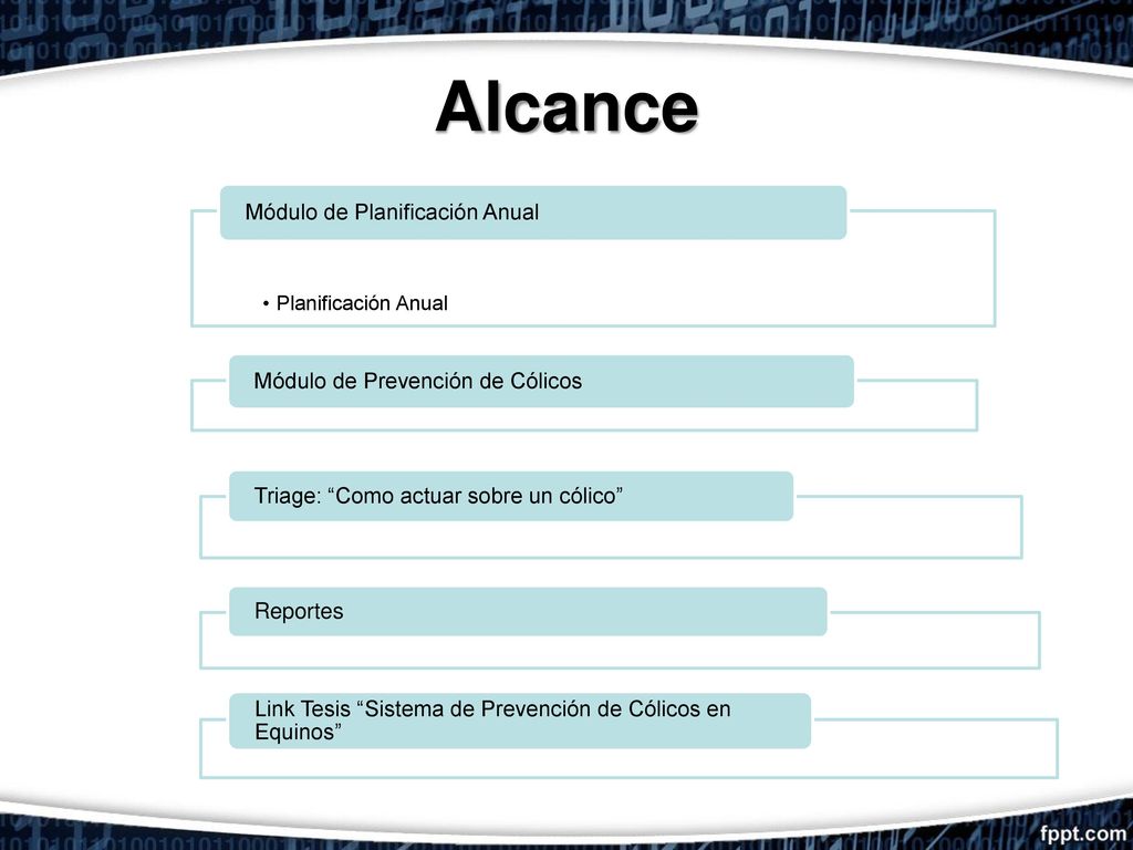 Alcance Módulo de Planificación Anual Módulo de Prevención de Cólicos