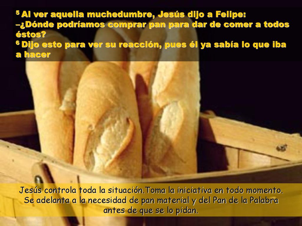 Jesús controla toda la situación.Toma la iniciativa en todo momento.