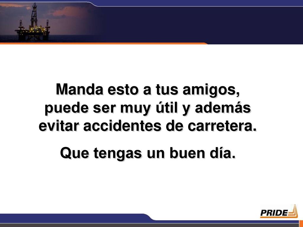 Manda esto a tus amigos, puede ser muy útil y además evitar accidentes de carretera.