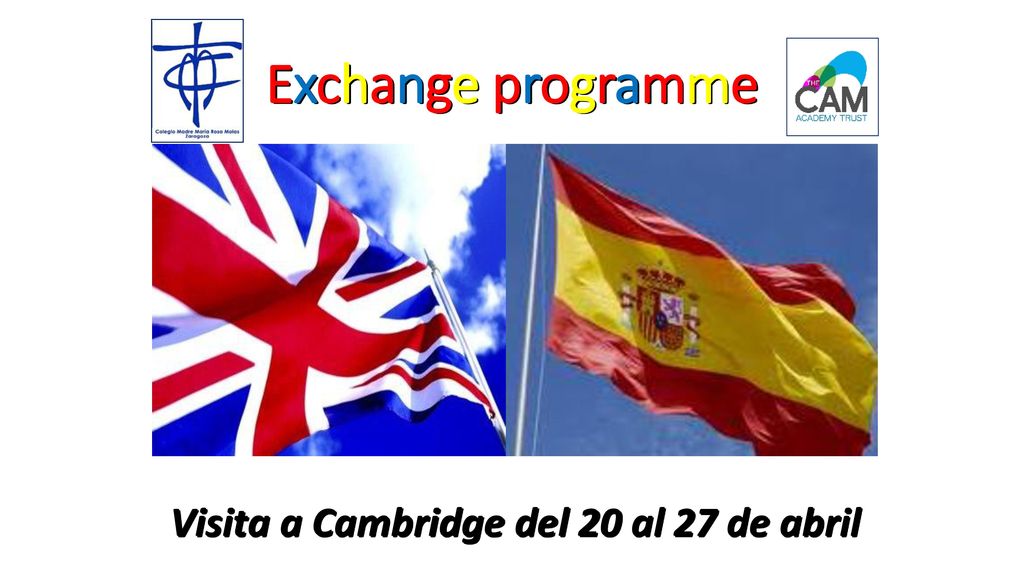 Exchange programme Visita a Cambridge del 20 al 27 de abril
