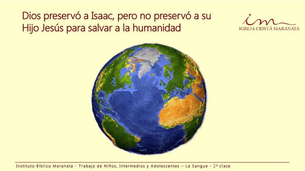 Dios preservó a Isaac, pero no preservó a su Hijo Jesús para salvar a la humanidad