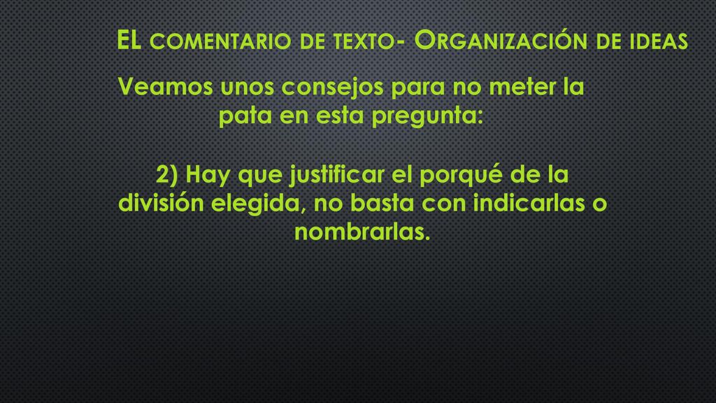 Veamos unos consejos para no meter la pata en esta pregunta: