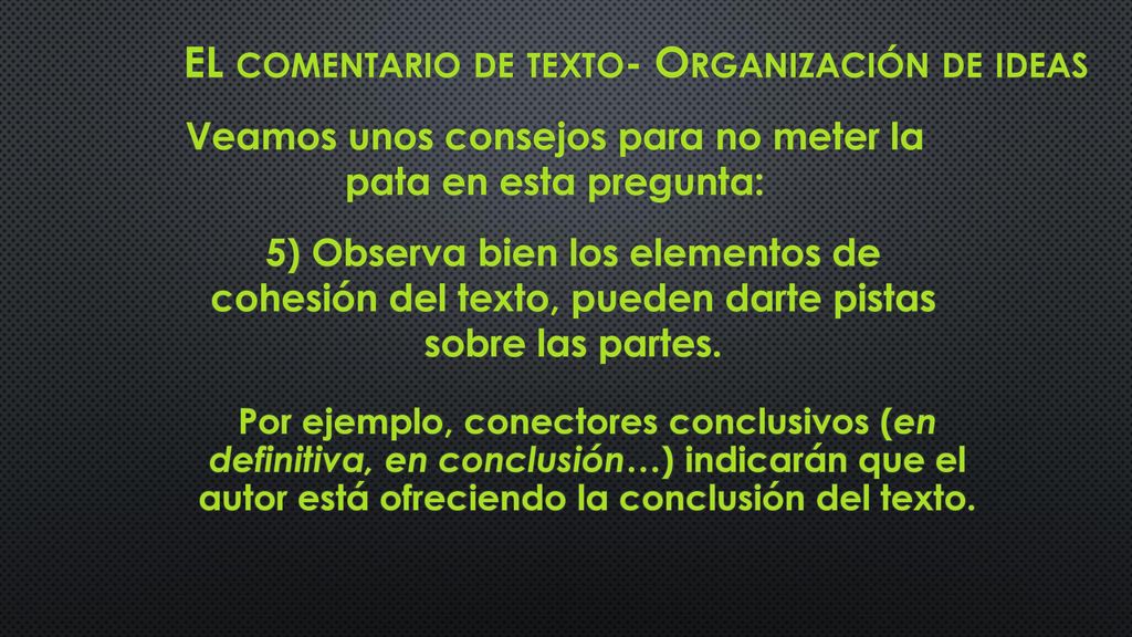 Veamos unos consejos para no meter la pata en esta pregunta: