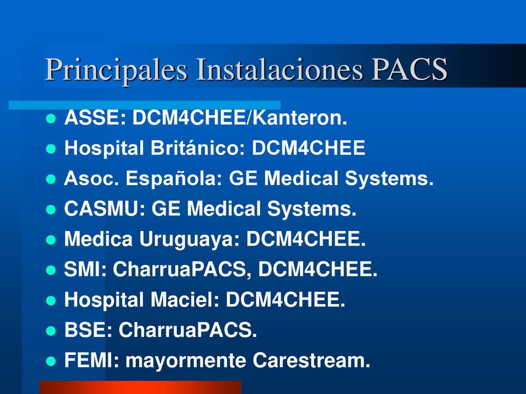 WADO-RS Provee una interfaz REST que permite recuperar objetos DICOM mediante una URL.