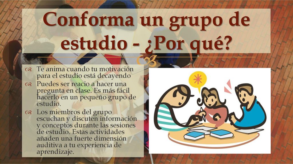 Conforma un grupo de estudio - ¿Por qué
