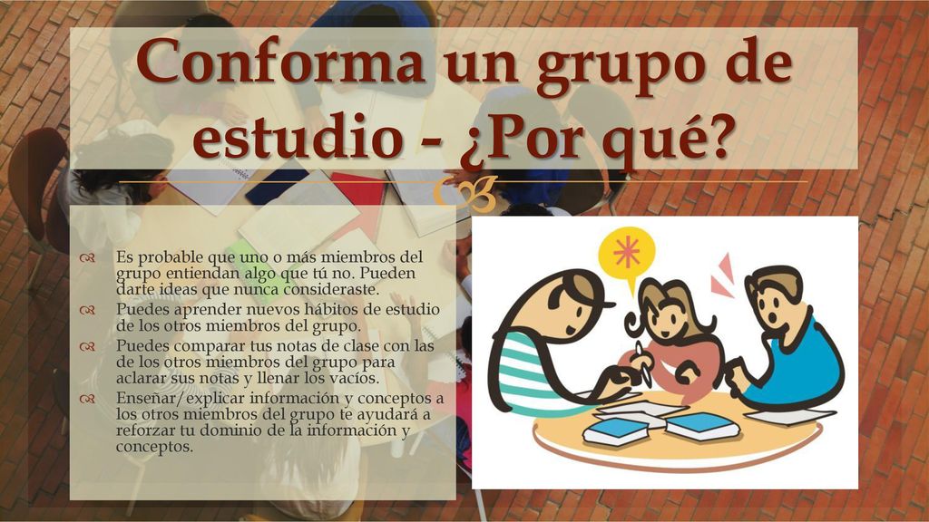 Conforma un grupo de estudio - ¿Por qué