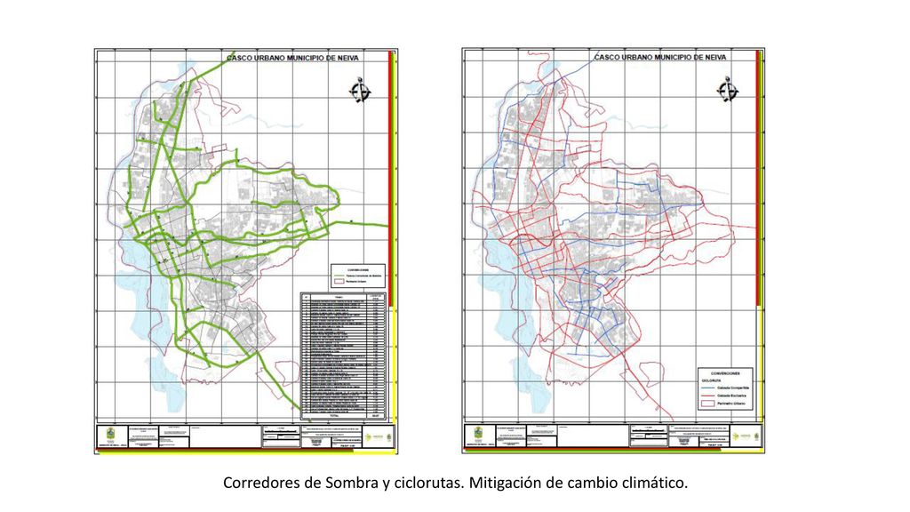 Corredores de Sombra y ciclorutas. Mitigación de cambio climático.