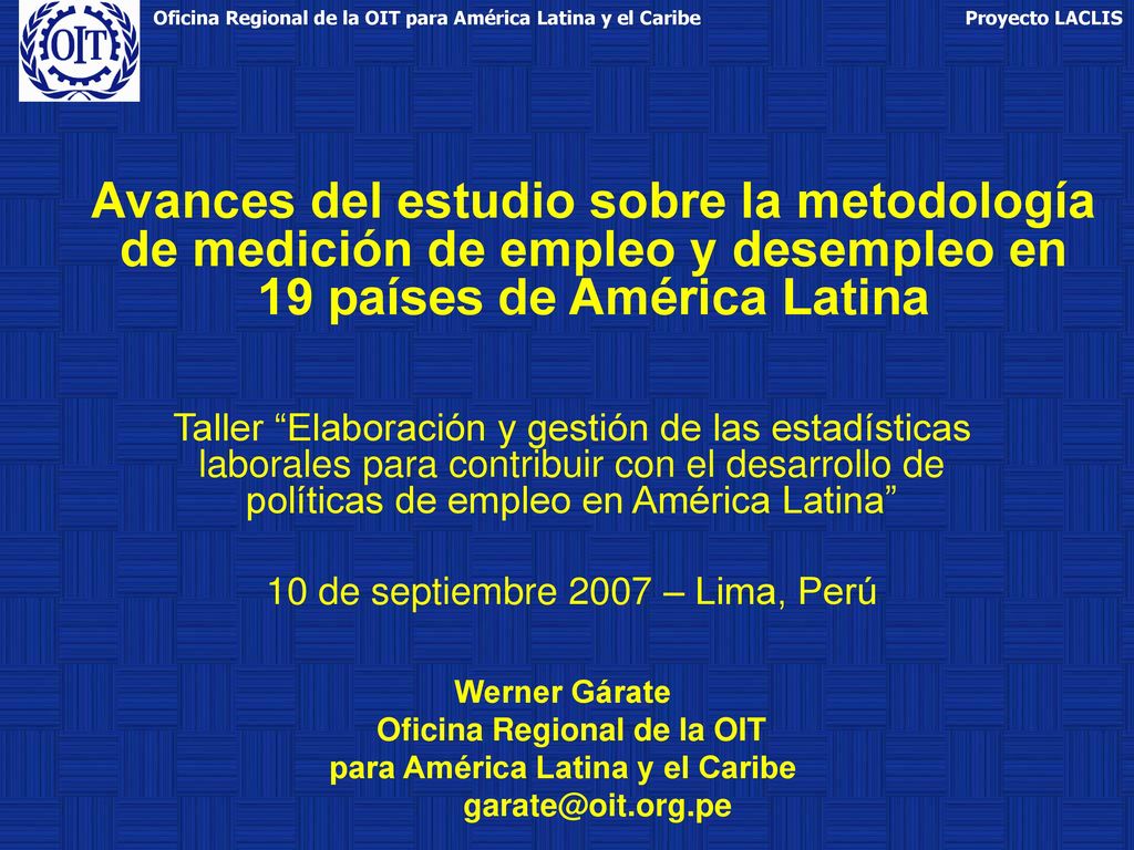Oficina Regional de la OIT para América Latina y el Caribe