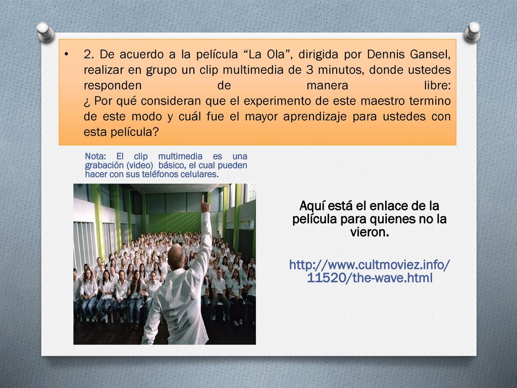 Aquí está el enlace de la película para quienes no la vieron.