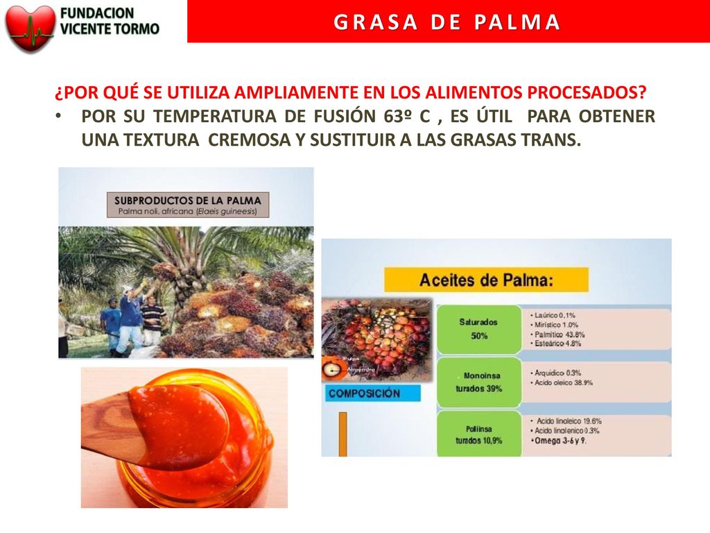 GRASA DE PALMA ¿POR QUÉ SE UTILIZA AMPLIAMENTE EN LOS ALIMENTOS PROCESADOS