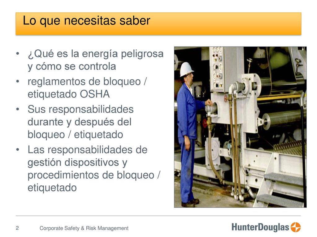 Lo que necesitas saber ¿Qué es la energía peligrosa y cómo se controla