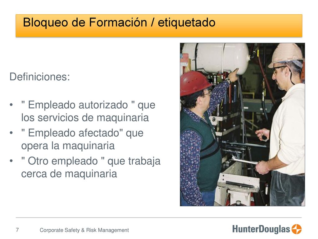 Bloqueo de Formación / etiquetado