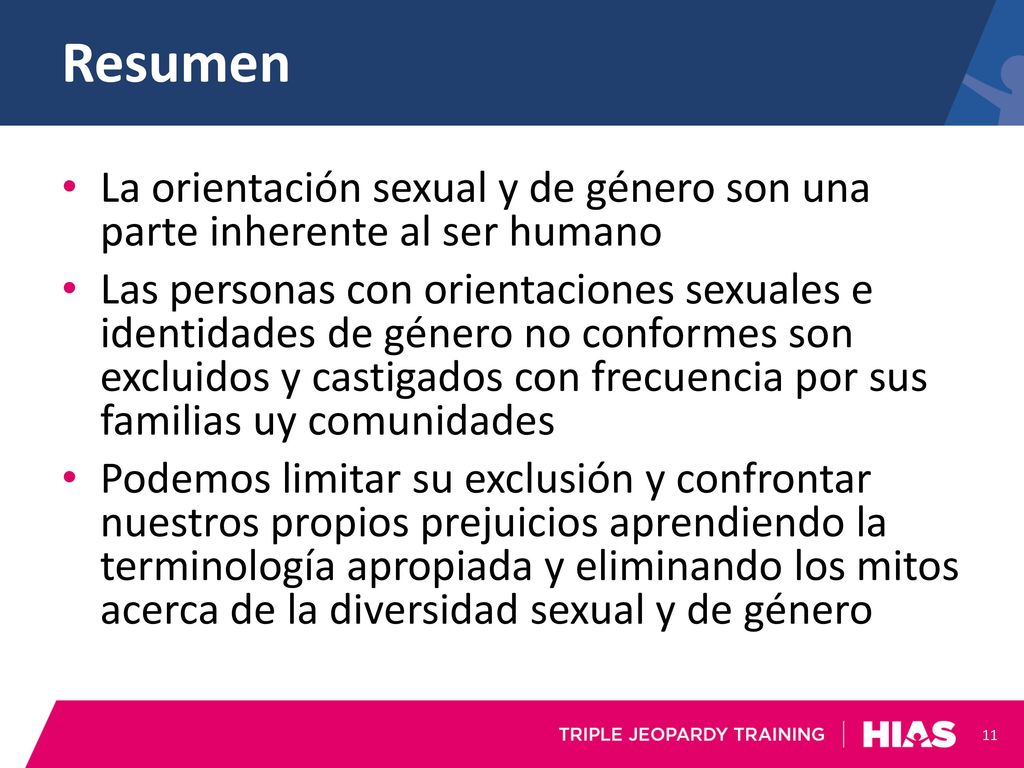 Resumen La orientación sexual y de género son una parte inherente al ser humano.