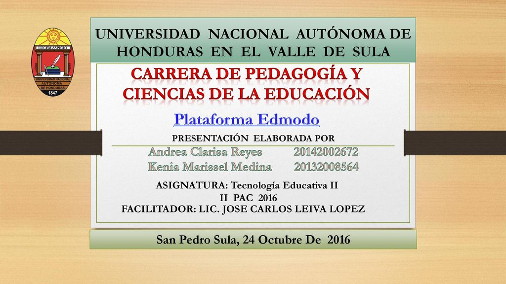 UNIVERSIDAD NACIONAL AUTÓNOMA DE HONDURAS EN EL VALLE DE SULA
