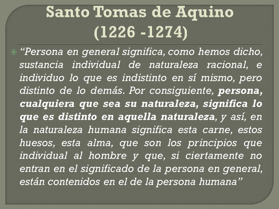 Santo Tomas de Aquino ( )