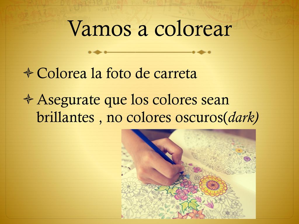 Vamos a colorear Colorea la foto de carreta