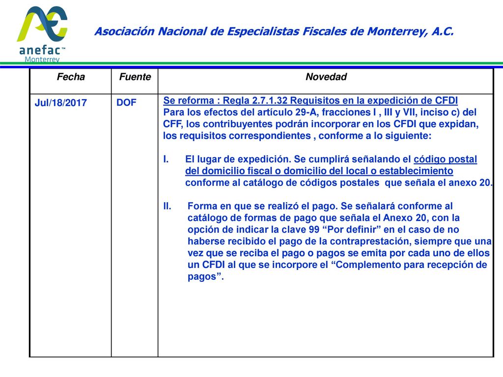 Asociación Nacional de Especialistas Fiscales de Monterrey, A.C.