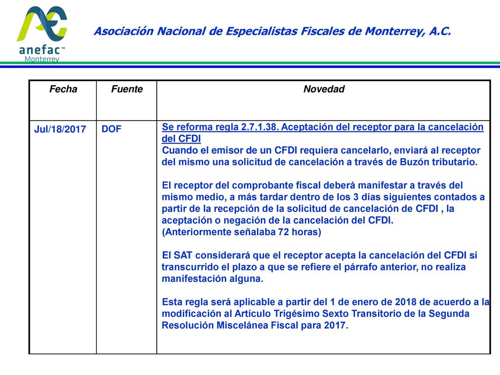 Asociación Nacional de Especialistas Fiscales de Monterrey, A.C.