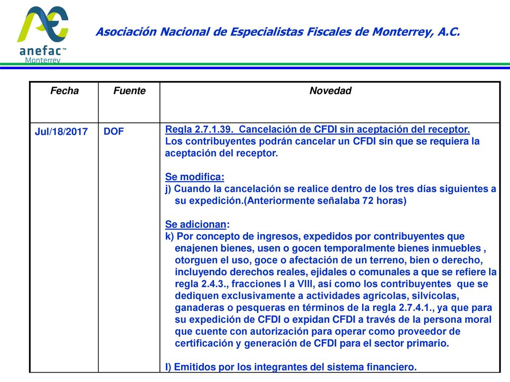 Asociación Nacional de Especialistas Fiscales de Monterrey, A.C.