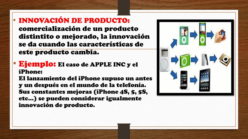 INNOVACIÓN DE PRODUCTO: comercialización de un producto distintito o mejorado, la innovación se da cuando las características de este producto cambia.
