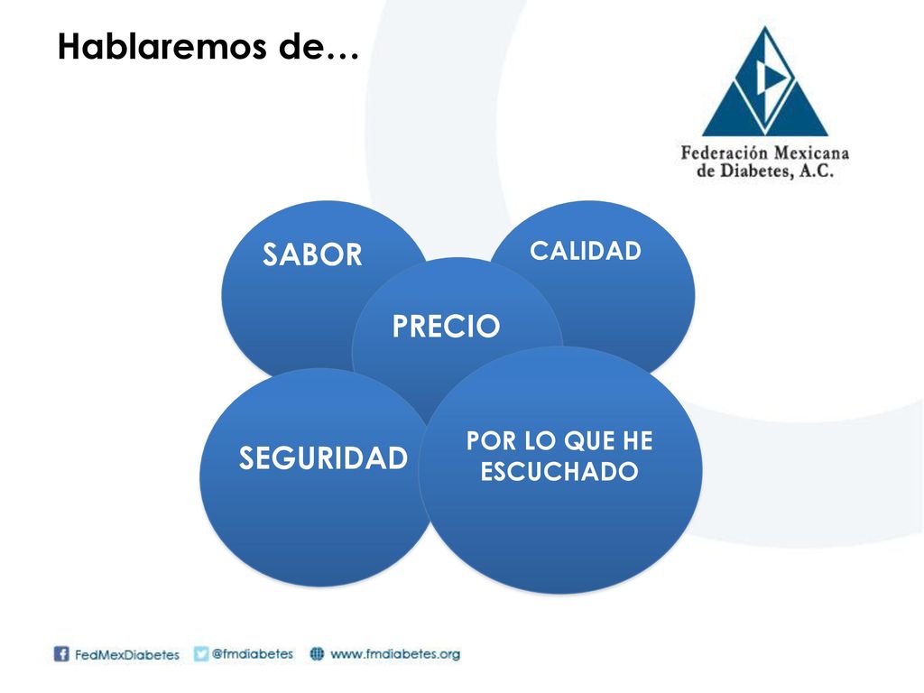 Hablaremos de… SABOR CALIDAD PRECIO POR LO QUE HE ESCUCHADO SEGURIDAD