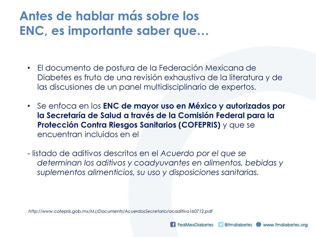 Antes de hablar más sobre los ENC, es importante saber que…