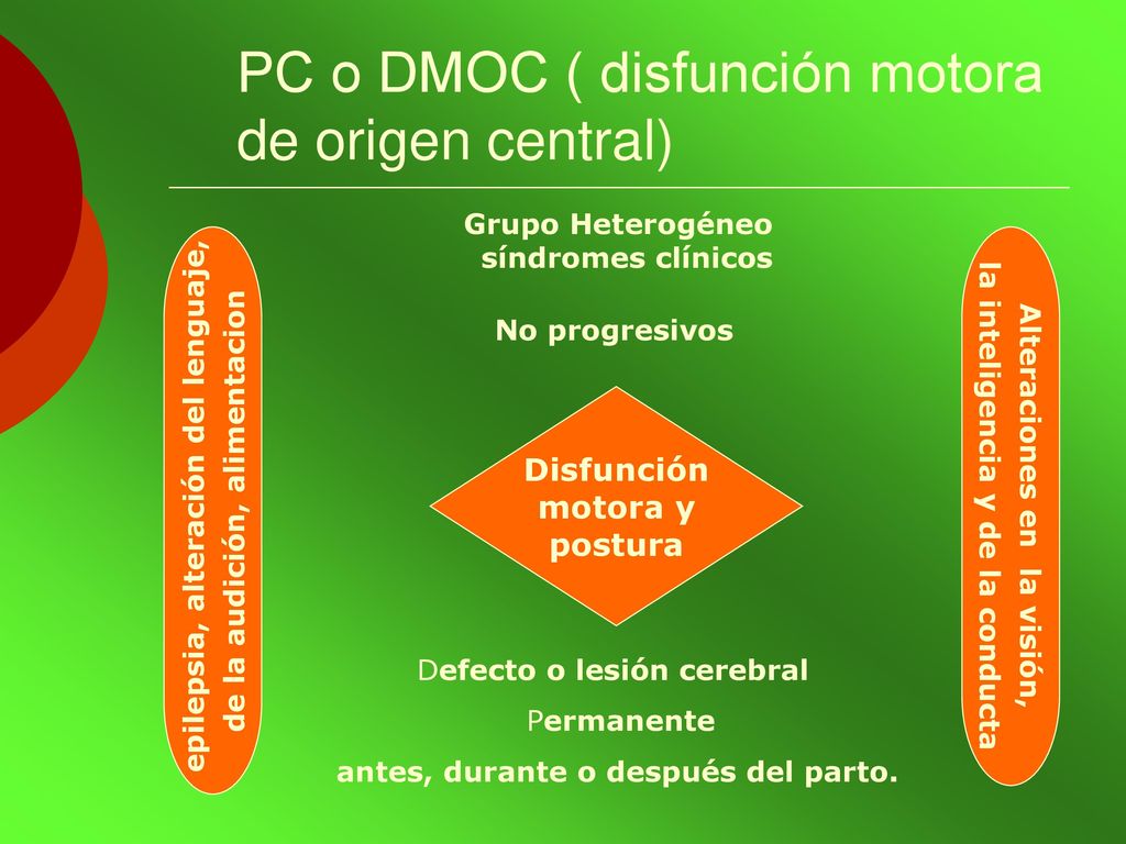 PC o DMOC ( disfunción motora de origen central)