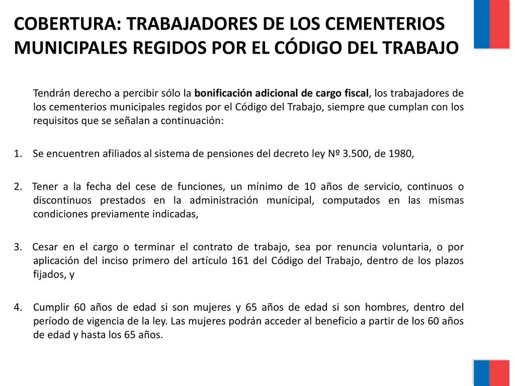 COBERTURA: TRABAJADORES DE LOS CEMENTERIOS MUNICIPALES REGIDOS POR EL CÓDIGO DEL TRABAJO