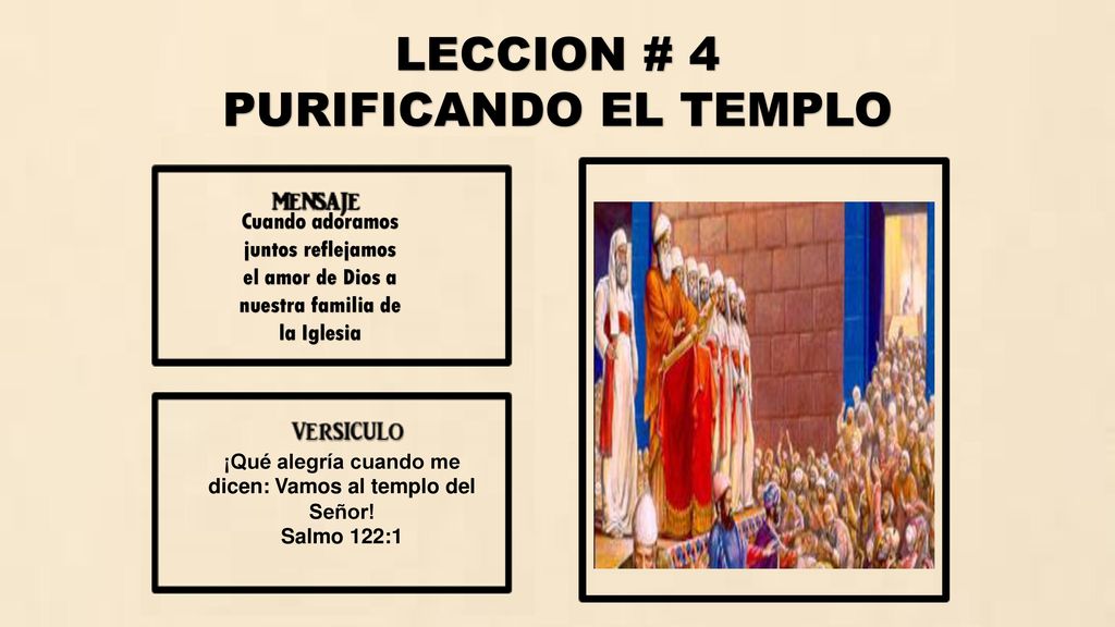 ¡Qué alegría cuando me dicen: Vamos al templo del Señor!