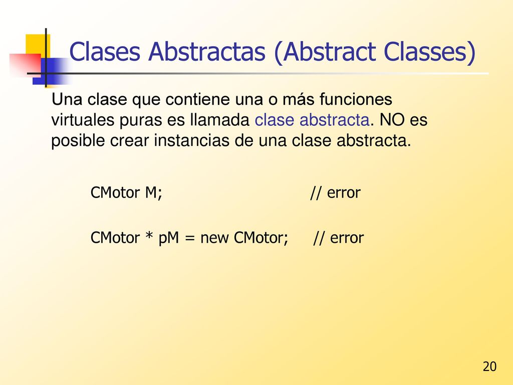 Clases Abstractas (Abstract Classes)