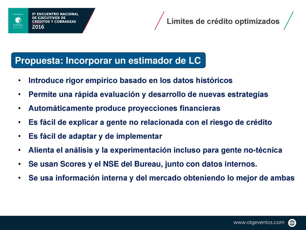 Propuesta: Incorporar un estimador de LC