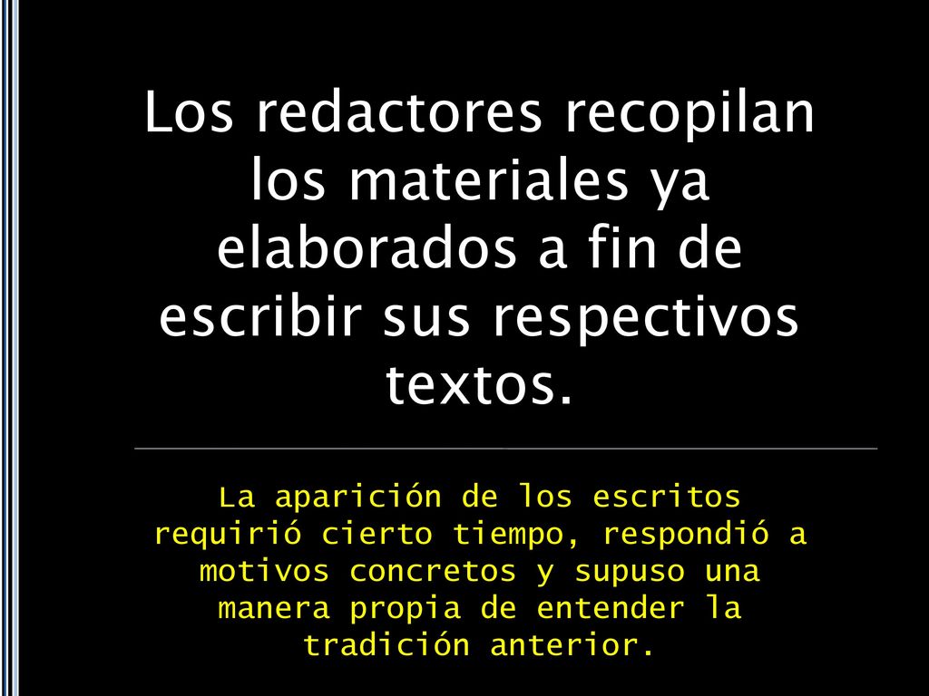 Los redactores recopilan los materiales ya elaborados a fin de escribir sus respectivos textos.