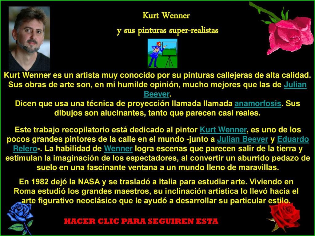 y sus pinturas super-realistas