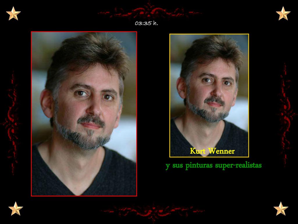 y sus pinturas super-realistas