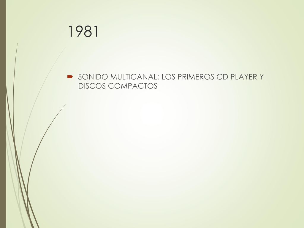 1981 SONIDO MULTICANAL: LOS PRIMEROS CD PLAYER Y DISCOS COMPACTOS