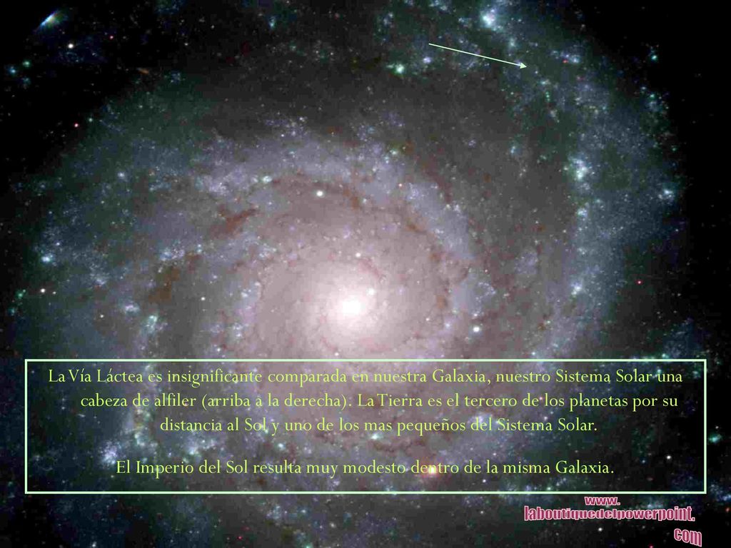 El Imperio del Sol resulta muy modesto dentro de la misma Galaxia.