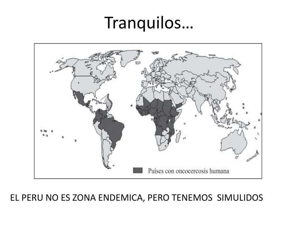 Tranquilos… EL PERU NO ES ZONA ENDEMICA, PERO TENEMOS SIMULIDOS
