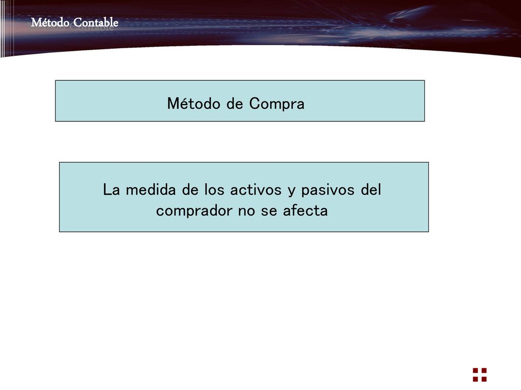 La medida de los activos y pasivos del comprador no se afecta