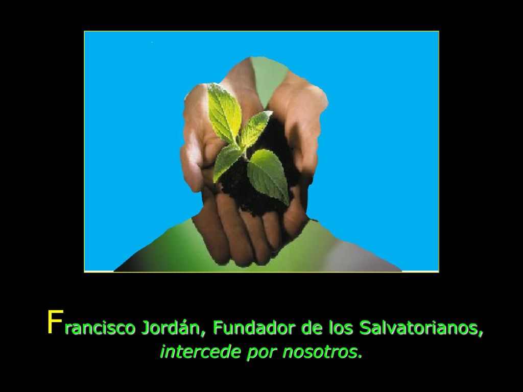 Francisco Jordán, Fundador de los Salvatorianos, intercede por nosotros.