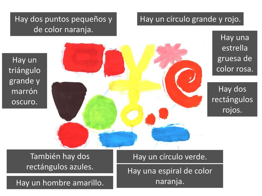 Hay dos puntos pequeños y de color naranja.