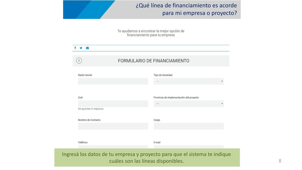 ¿Qué línea de financiamiento es acorde para mi empresa o proyecto