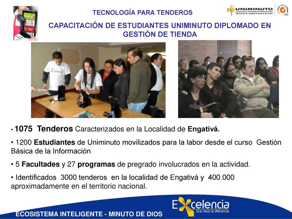 CAPACITACIÓN DE ESTUDIANTES UNIMINUTO DIPLOMADO EN GESTIÓN DE TIENDA