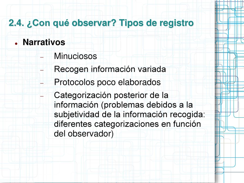 Tema 2: Técnicas de evaluación I: la observación y El registro. - ppt  descargar